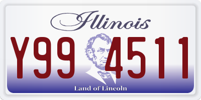 IL license plate Y994511