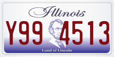 IL license plate Y994513