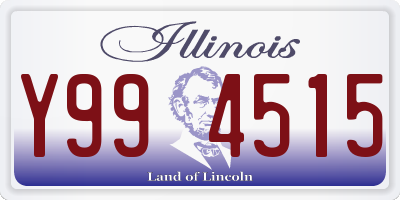 IL license plate Y994515
