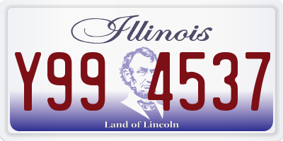 IL license plate Y994537