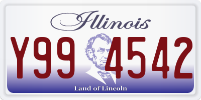IL license plate Y994542