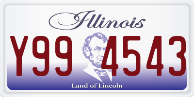 IL license plate Y994543