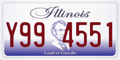 IL license plate Y994551