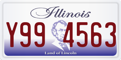 IL license plate Y994563