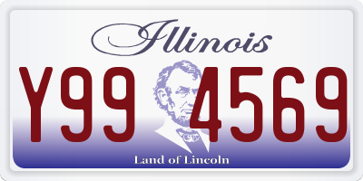 IL license plate Y994569