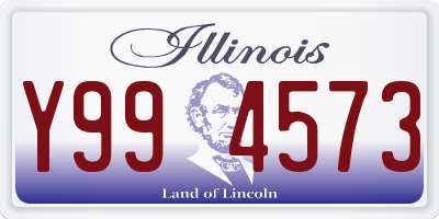 IL license plate Y994573