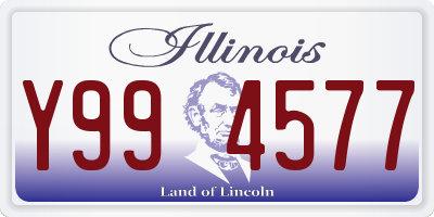 IL license plate Y994577