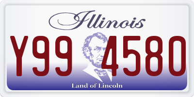 IL license plate Y994580