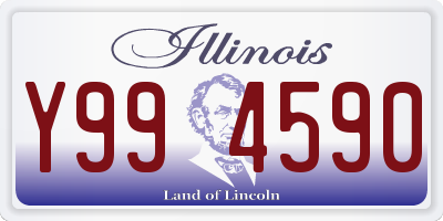 IL license plate Y994590