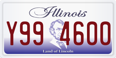 IL license plate Y994600