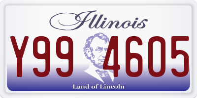 IL license plate Y994605