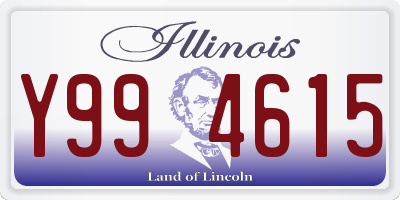 IL license plate Y994615
