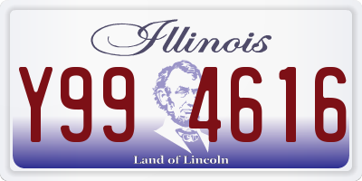 IL license plate Y994616