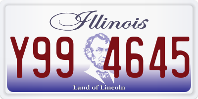 IL license plate Y994645