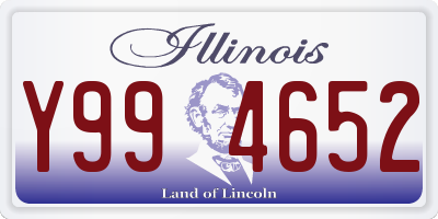 IL license plate Y994652