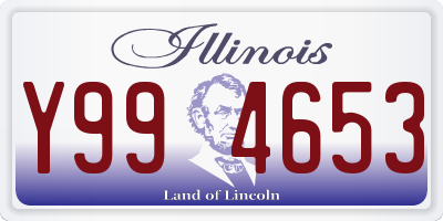 IL license plate Y994653
