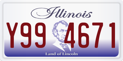 IL license plate Y994671