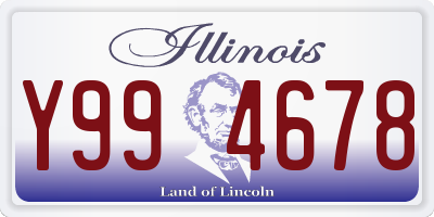 IL license plate Y994678