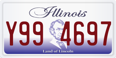 IL license plate Y994697