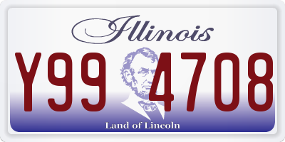 IL license plate Y994708