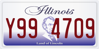 IL license plate Y994709