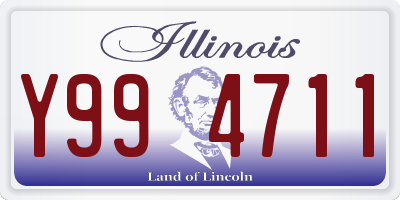 IL license plate Y994711