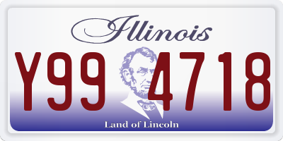 IL license plate Y994718