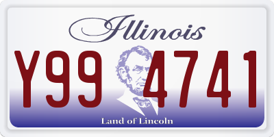 IL license plate Y994741