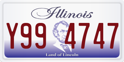 IL license plate Y994747