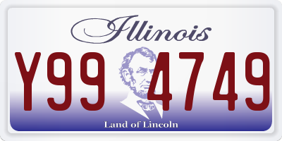 IL license plate Y994749