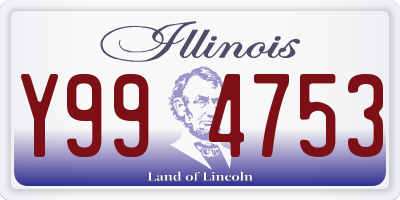 IL license plate Y994753