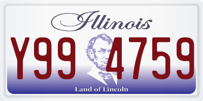IL license plate Y994759