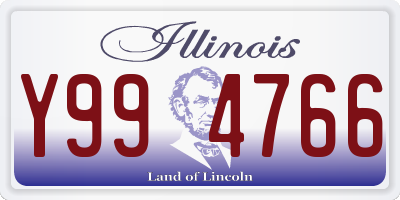 IL license plate Y994766