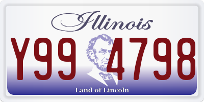 IL license plate Y994798