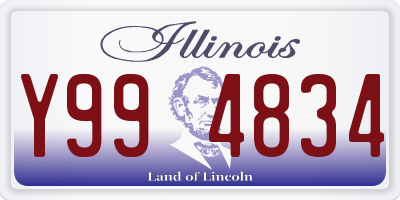 IL license plate Y994834