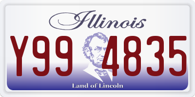 IL license plate Y994835