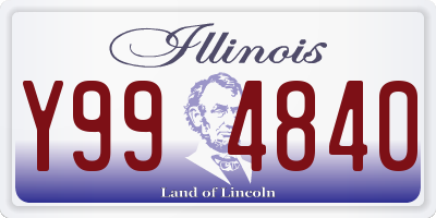 IL license plate Y994840