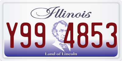 IL license plate Y994853