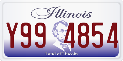 IL license plate Y994854