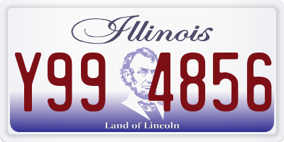 IL license plate Y994856