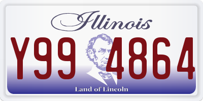 IL license plate Y994864
