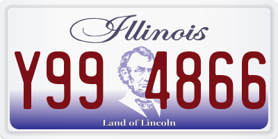 IL license plate Y994866