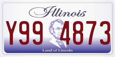 IL license plate Y994873
