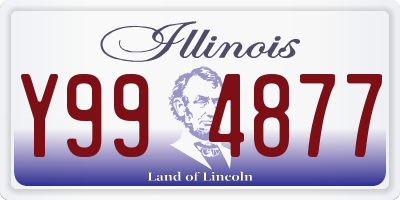 IL license plate Y994877