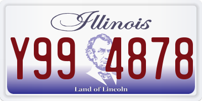 IL license plate Y994878