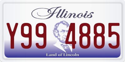 IL license plate Y994885