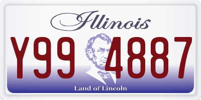 IL license plate Y994887