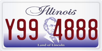 IL license plate Y994888