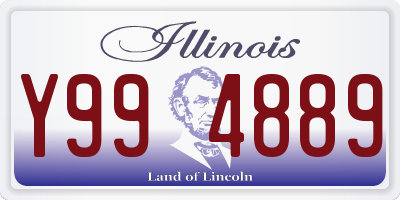 IL license plate Y994889