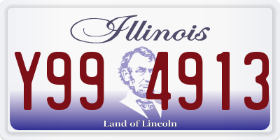 IL license plate Y994913